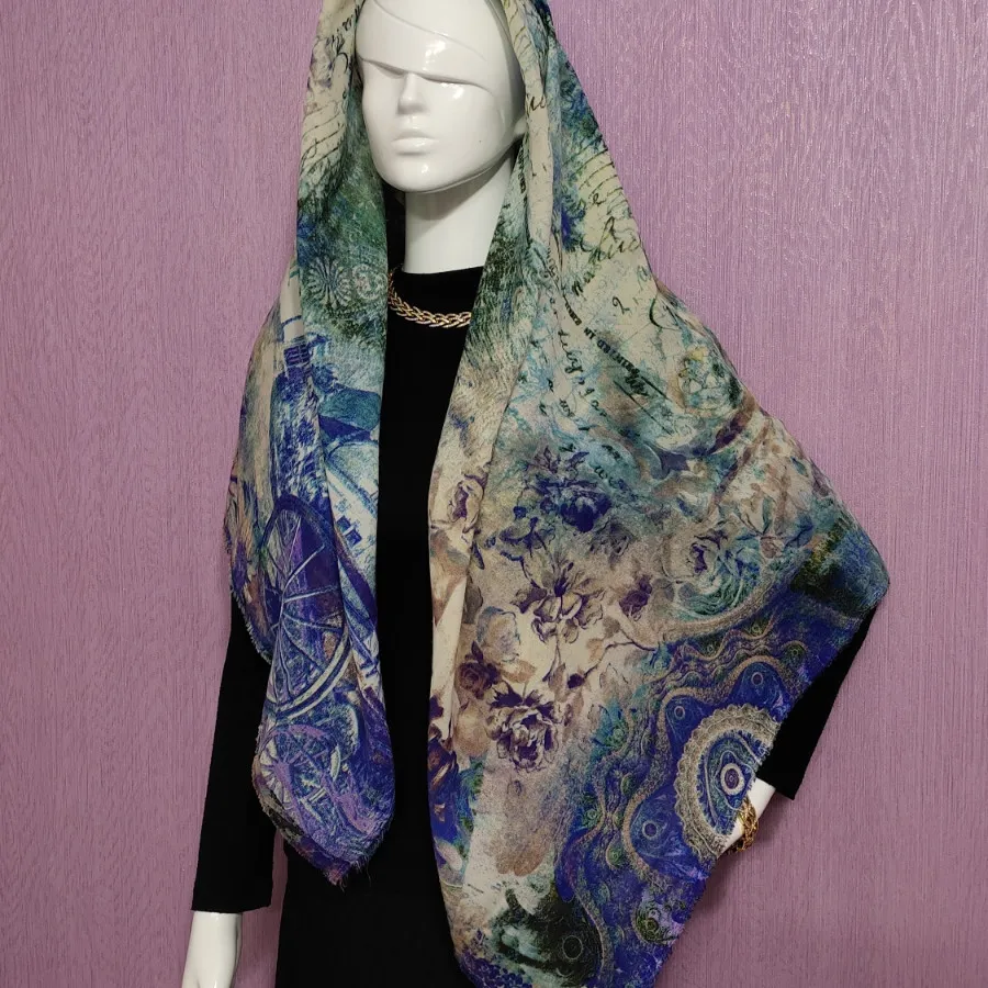 روسری نخی قواره بزرگ