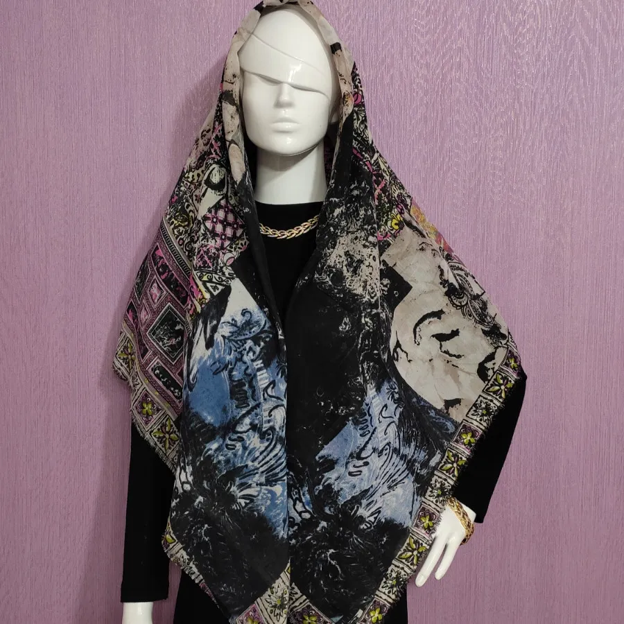 روسری نخی قواره بزرگ