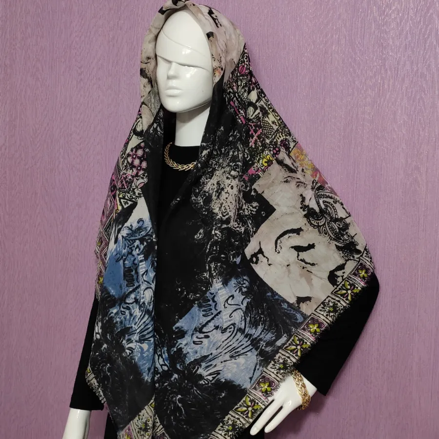 روسری نخی قواره بزرگ