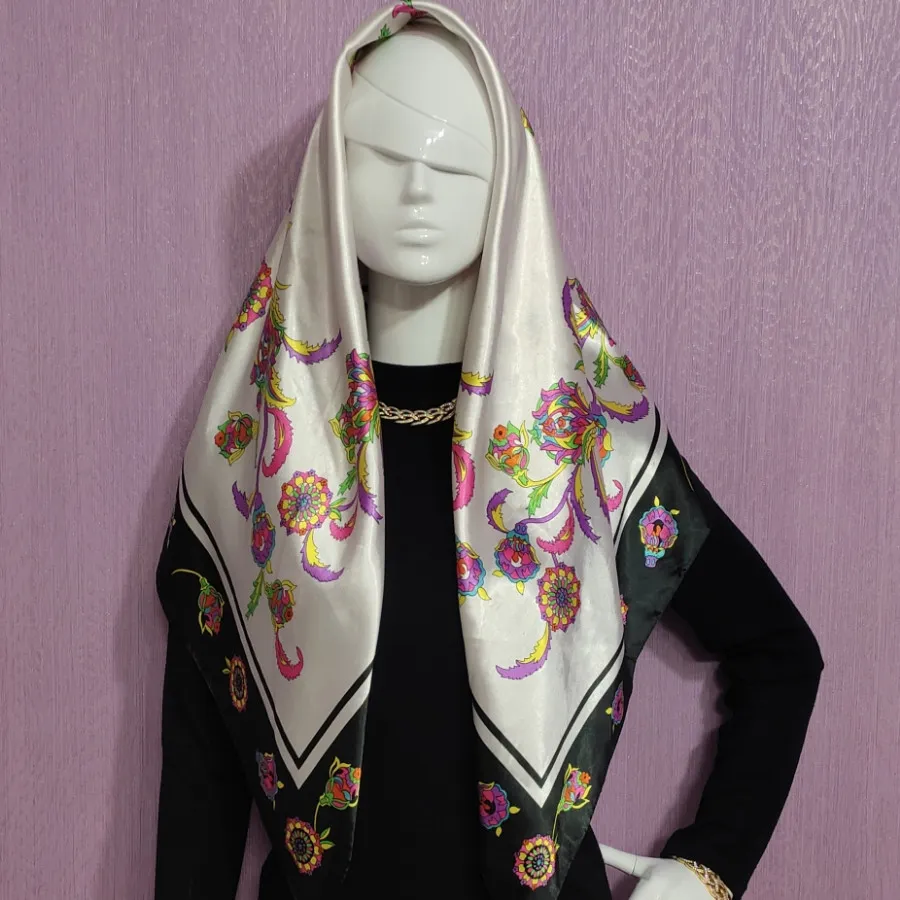 روسری ساتن مجلسی