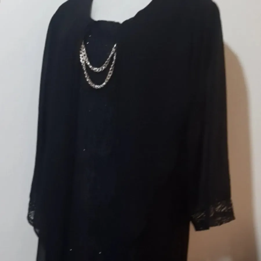 مانتو مشکی مجلسی