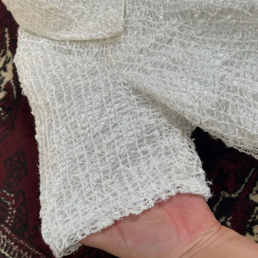 پیراهن سفید شیری