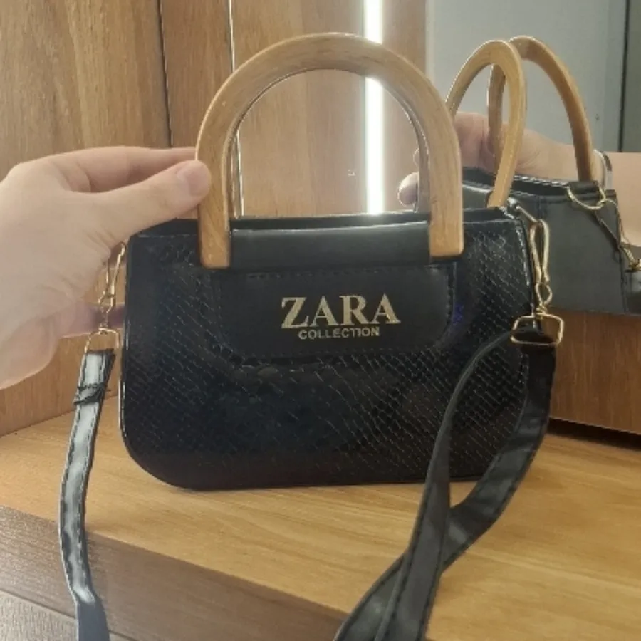 کیف دسته چوبی زارا