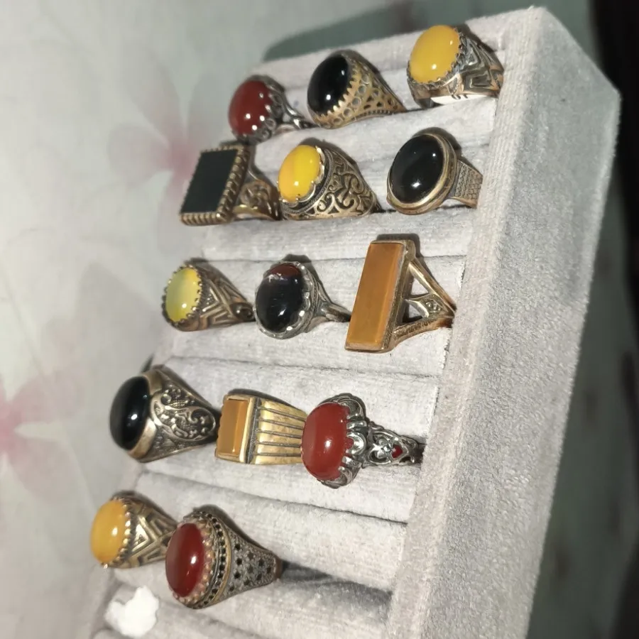 انگشتر سنگ اصل مردانه