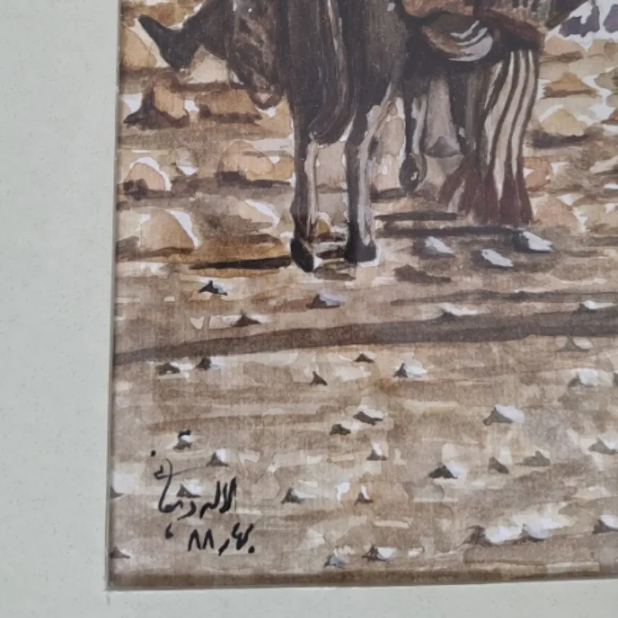 نقاشی آبرنگ اثر استاد
