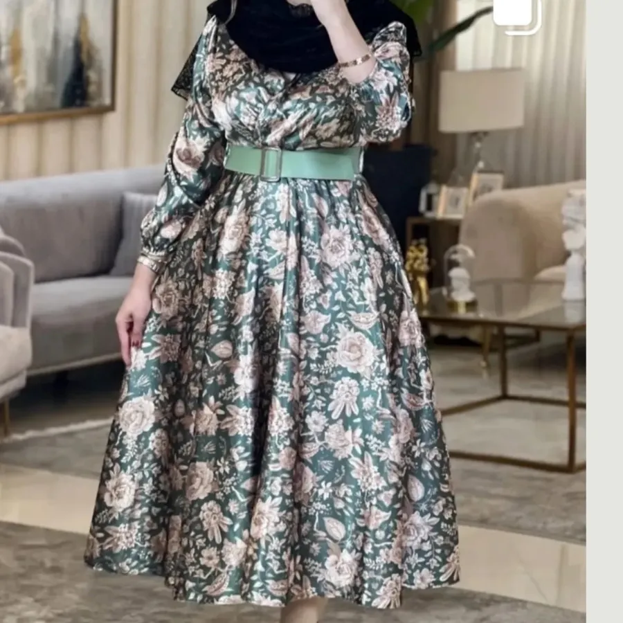 پیراهن ساتن مجلسی