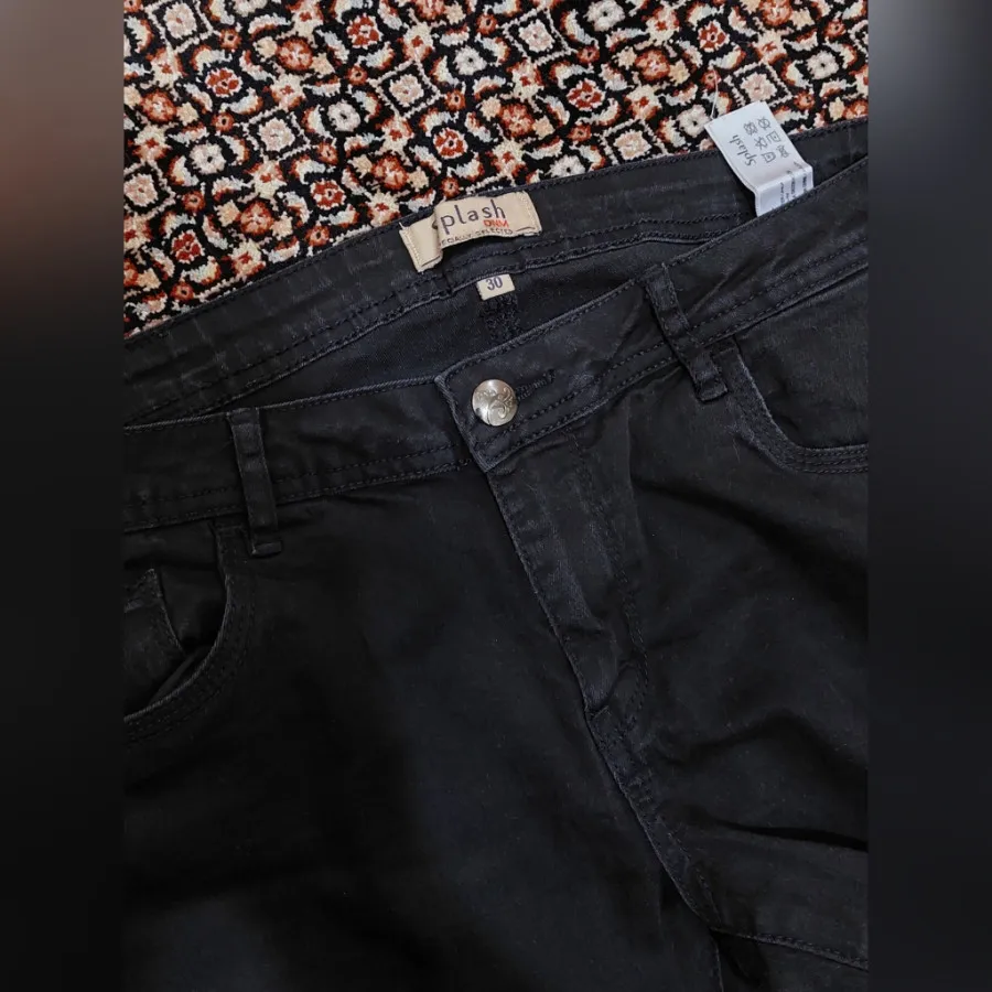 شلوار جین مشکی splash