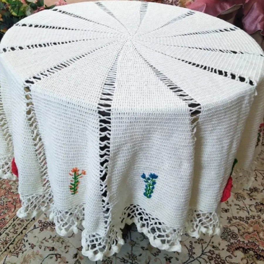 رومیزی بافت دست