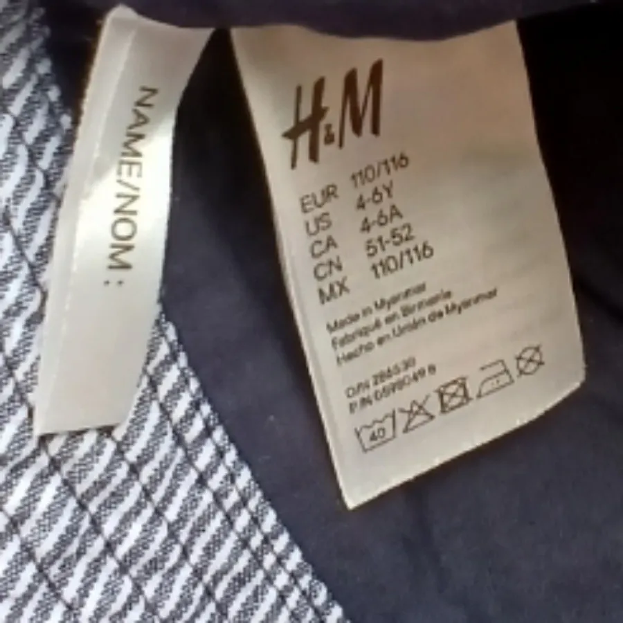 کلاه راه راه سرمه ایH&M