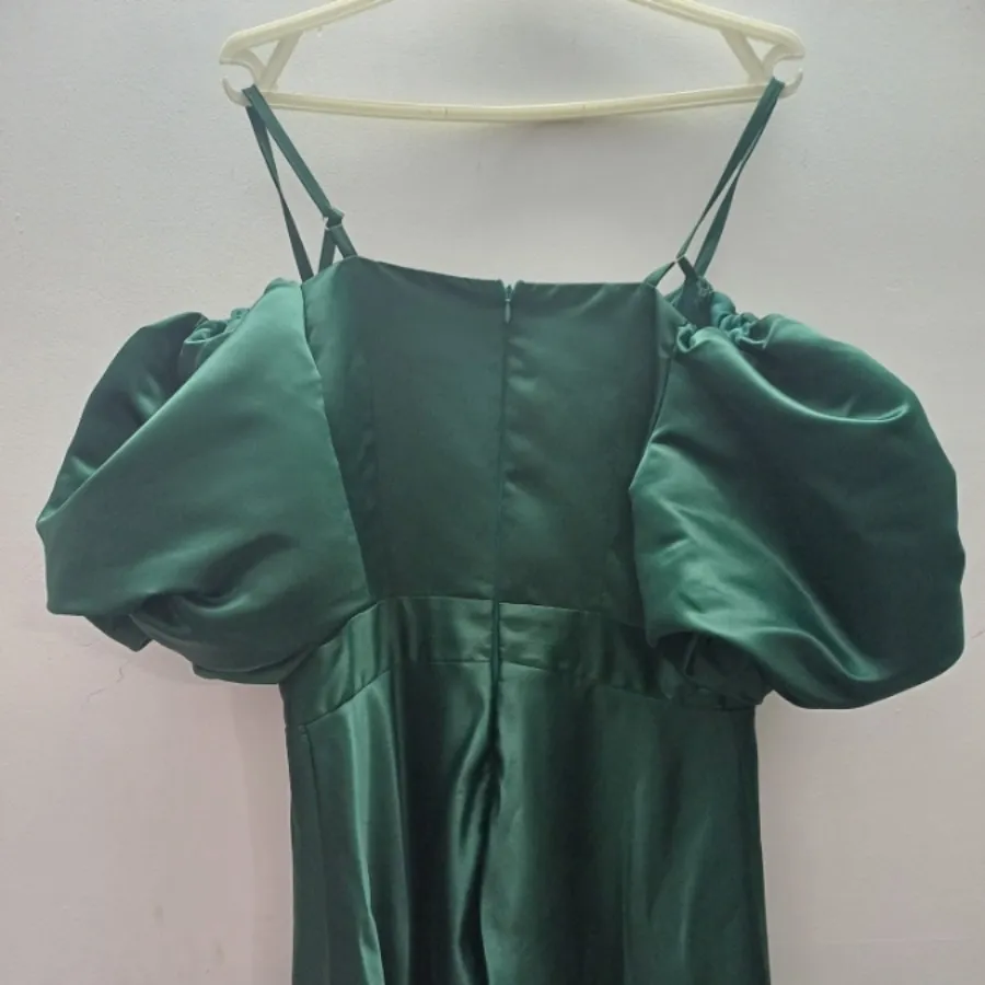ماکسی سبز ساتن