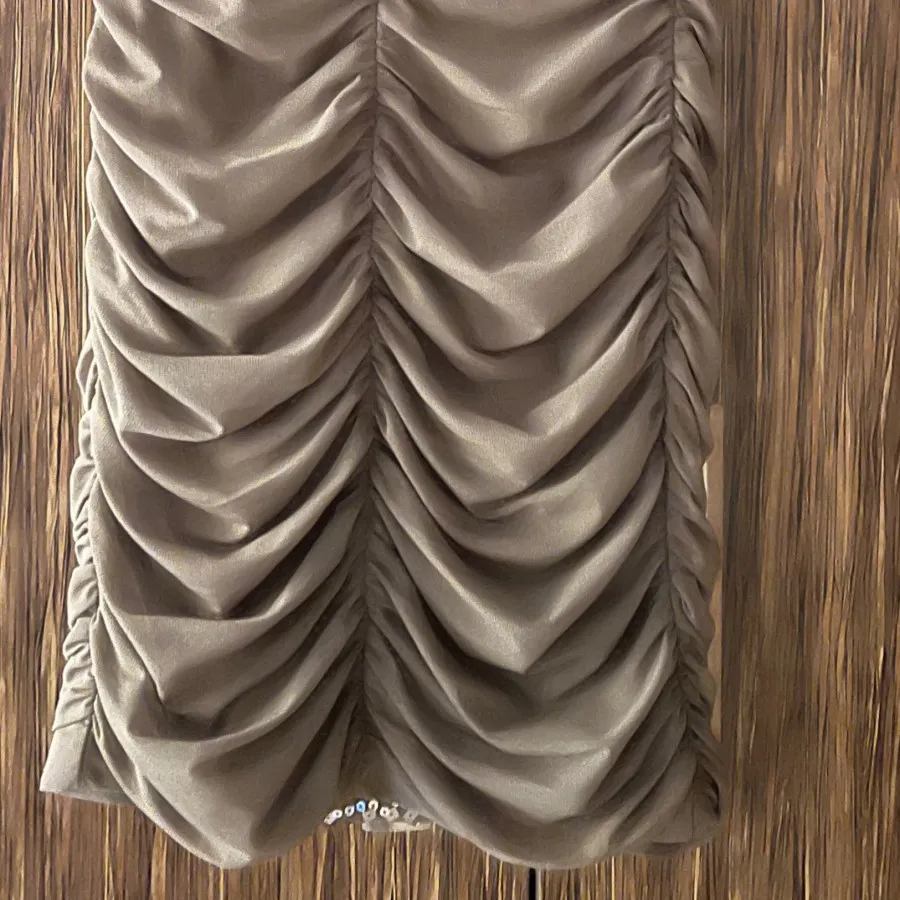 پیراهن دراپه نسکافه ای