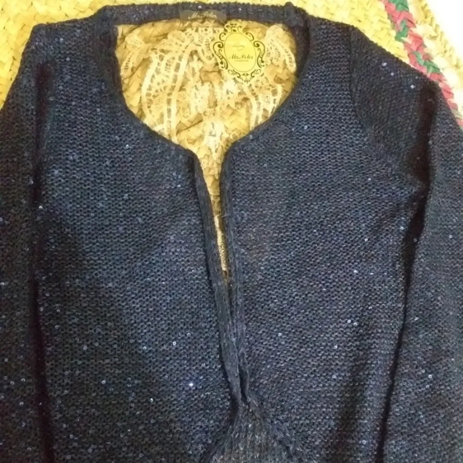 ژاکت بافت لمه دار