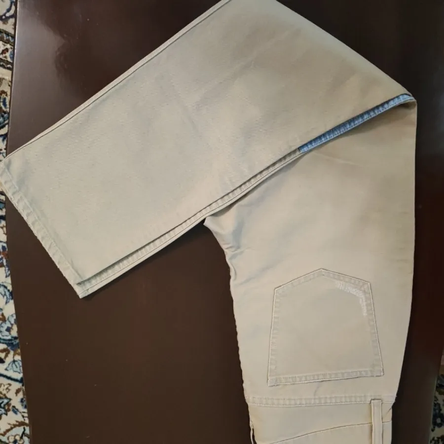 شلوار کتان تکه دوزی