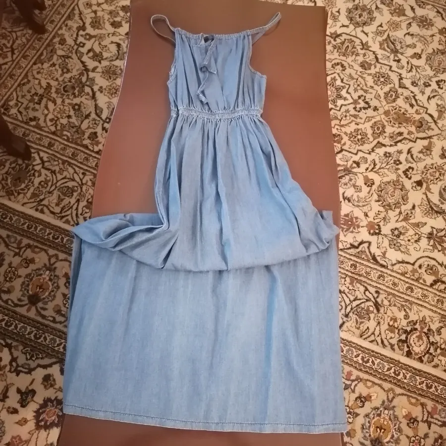 پیراهن ساحلی جین کاغذی