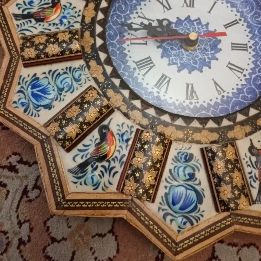 ساعت خاتم و مینا کاری