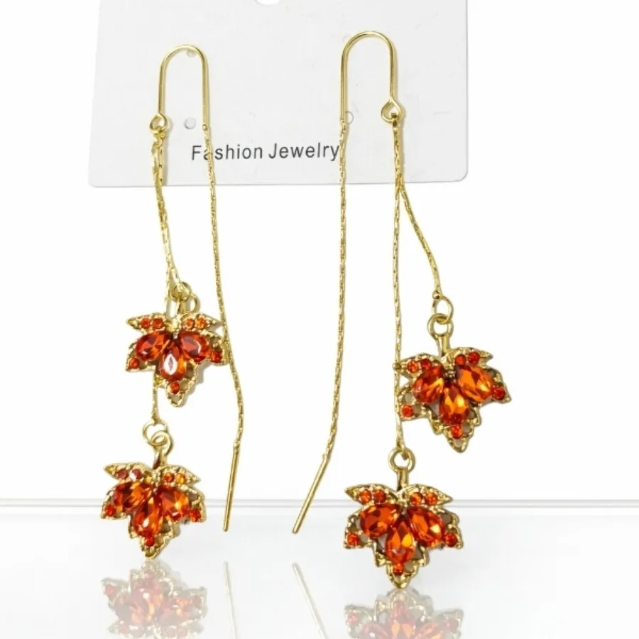 گوشواره برگ پاییز وارداتی