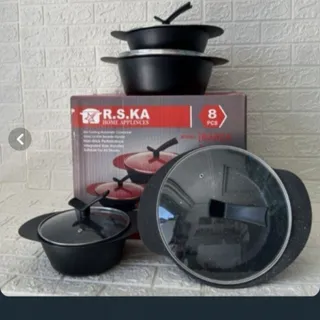 ست 8 پارچه چدن گرانیت