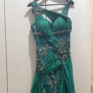 لباس مجلسی فیروزه ای