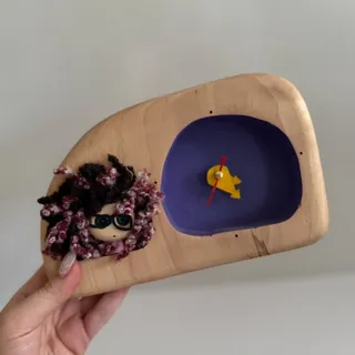 ساعت چوبی عر‌وسکی