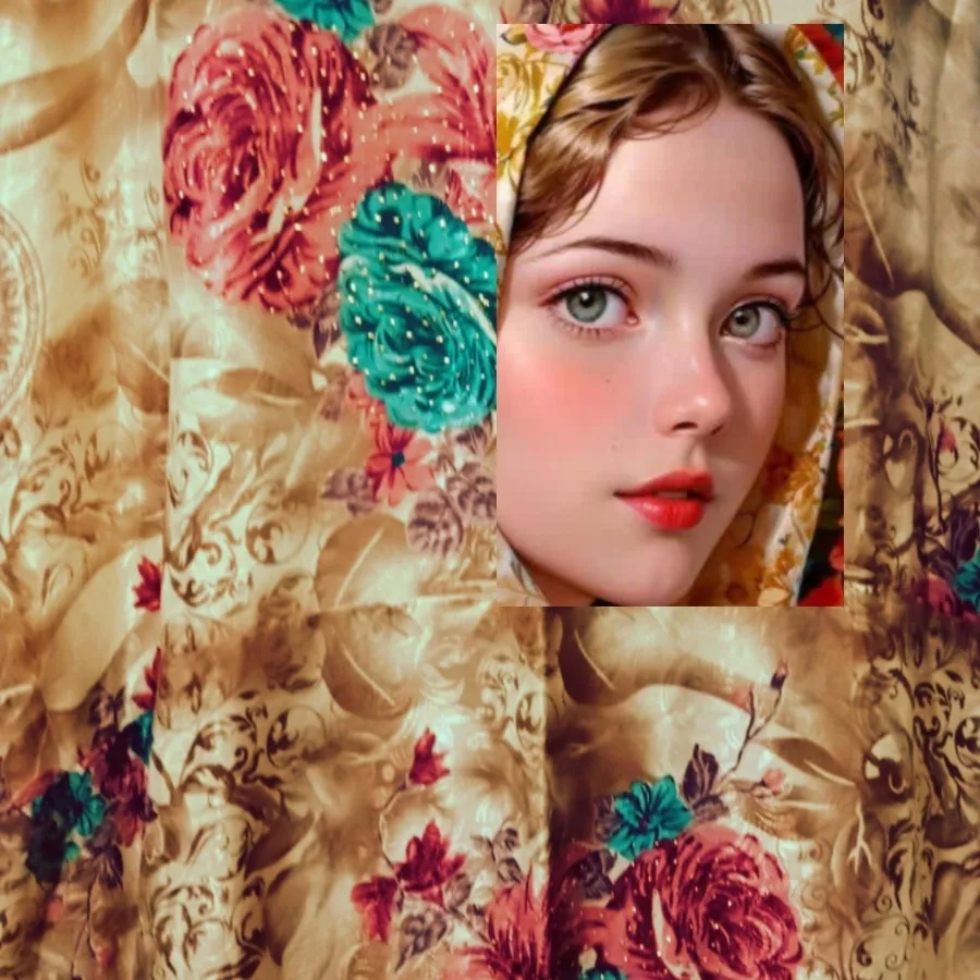 چادر ساتن عروس