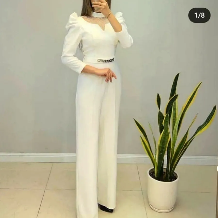 اوورال سفید زنانه دخترانه