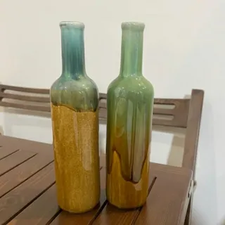 دو عدد بطری دکوری