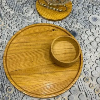 سینی قندان و وارمر چوبی