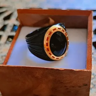 انگشتر اسپرت بیضی سنگ شوه