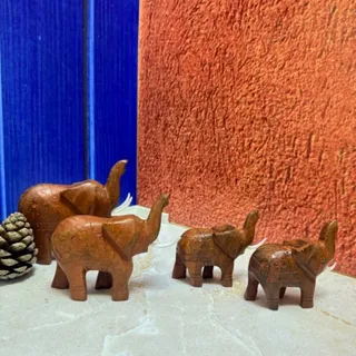 ست فیل هندی چوبی