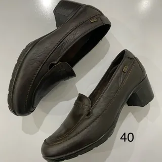 کفش چرم قهوه ای r&w