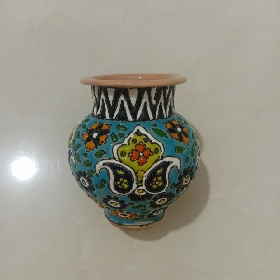 گلدان سرامیک میناکاری