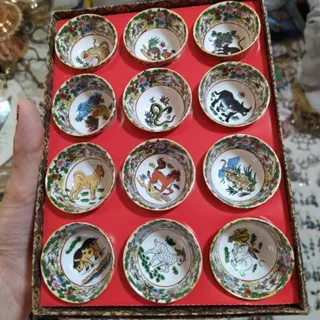 پیاله تقویم چینی با جعبه