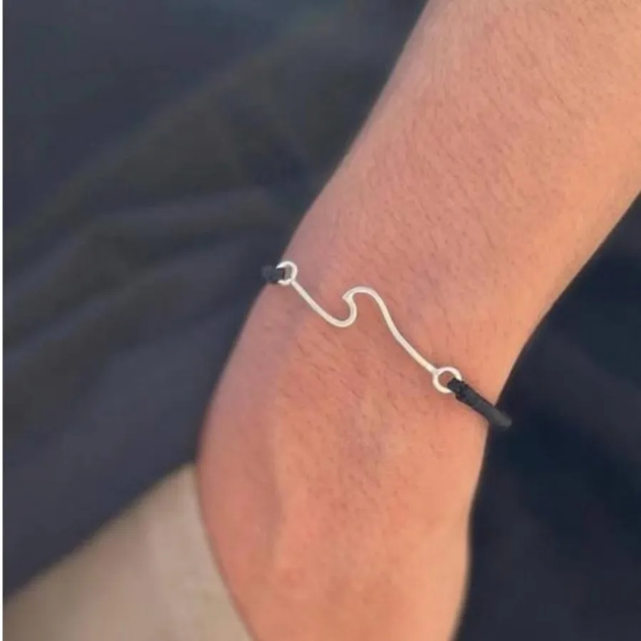 ?دستبند موج نقره