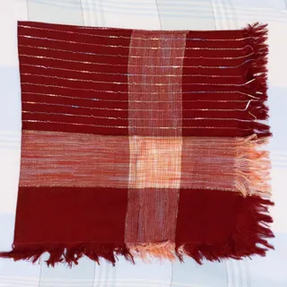 روسری زرشکی گلبهی