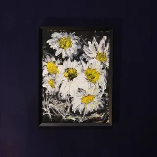 نقاشی بابونه ها