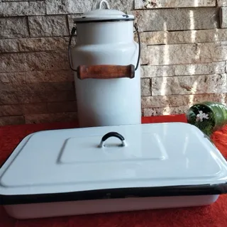 ماهی تابه لعابی قدیمی