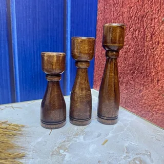 جا شمعی چوبی