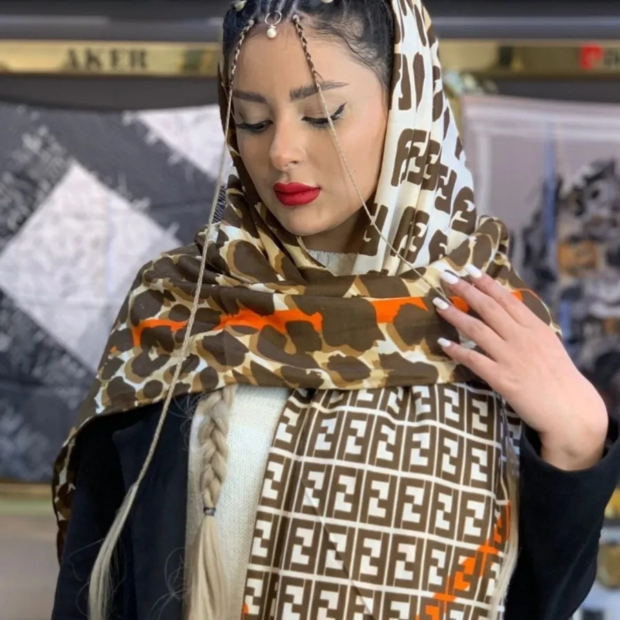 روسری نخی پاییزی