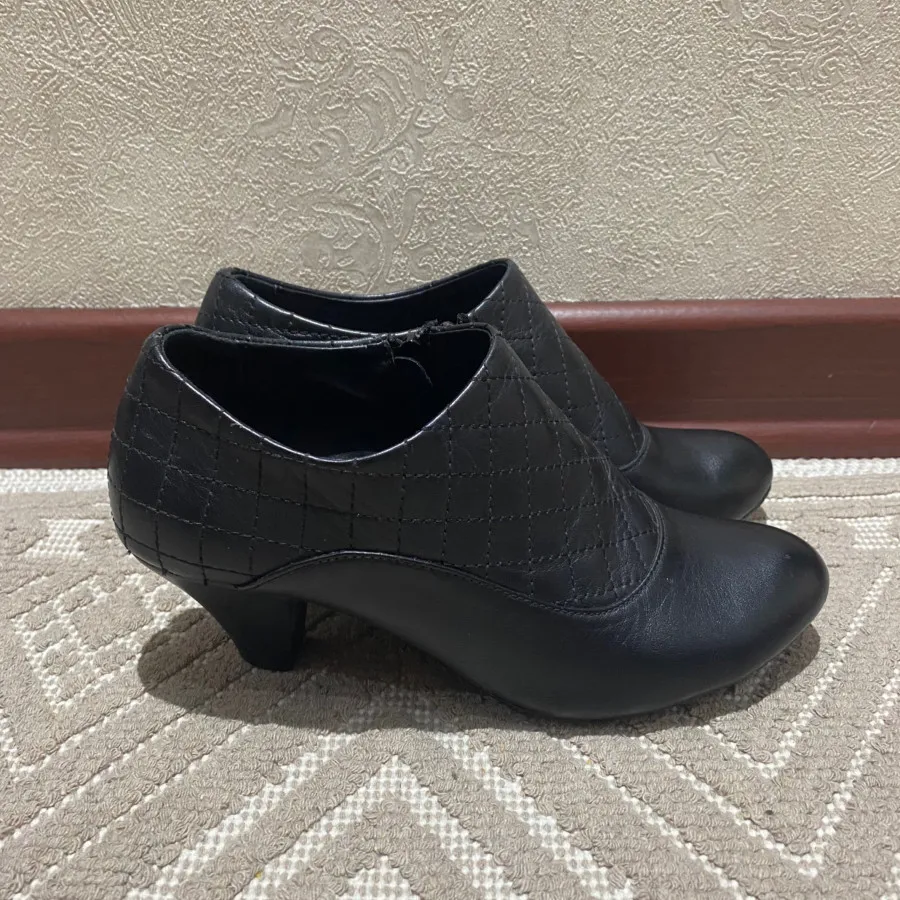کفش چرم مشکی