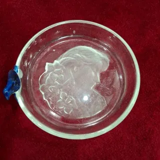 بشقاب  بلوری رخ