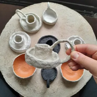شمعدان پاپیه ماشه
