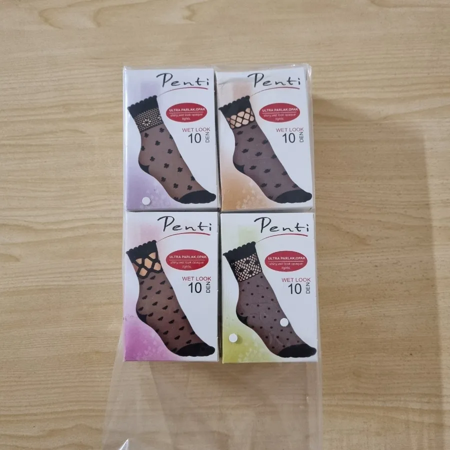 4 جفت جوراب شیشه ای