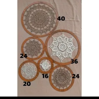 ماندالا دیوار کوب شش عددی