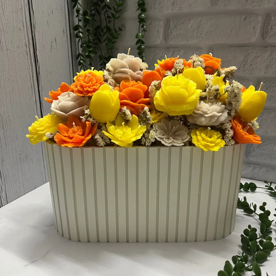 باکس گل شمع