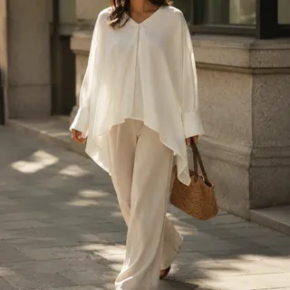 شومیز سفید زنانه