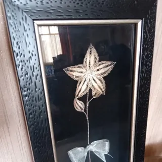 قاب عکس گل ملیله