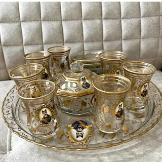 استکان نلبکی سینی قاجاری