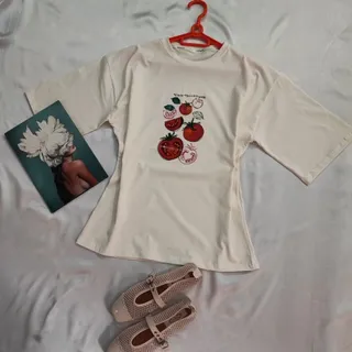 تیشرت باکسی گوجه