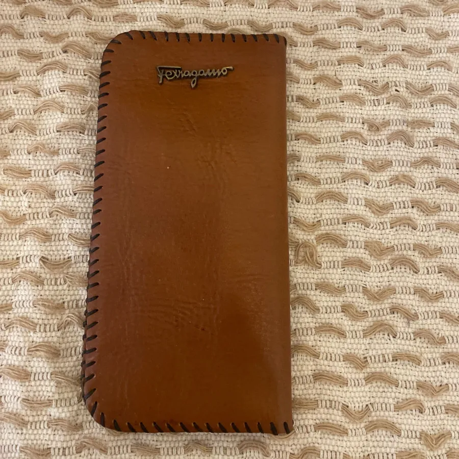 کیف پول چرم عسلی