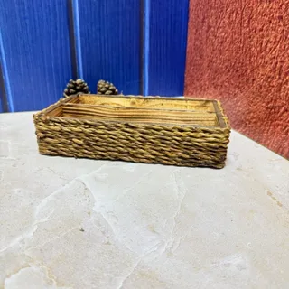 جا قاشق و چنگال حصیری